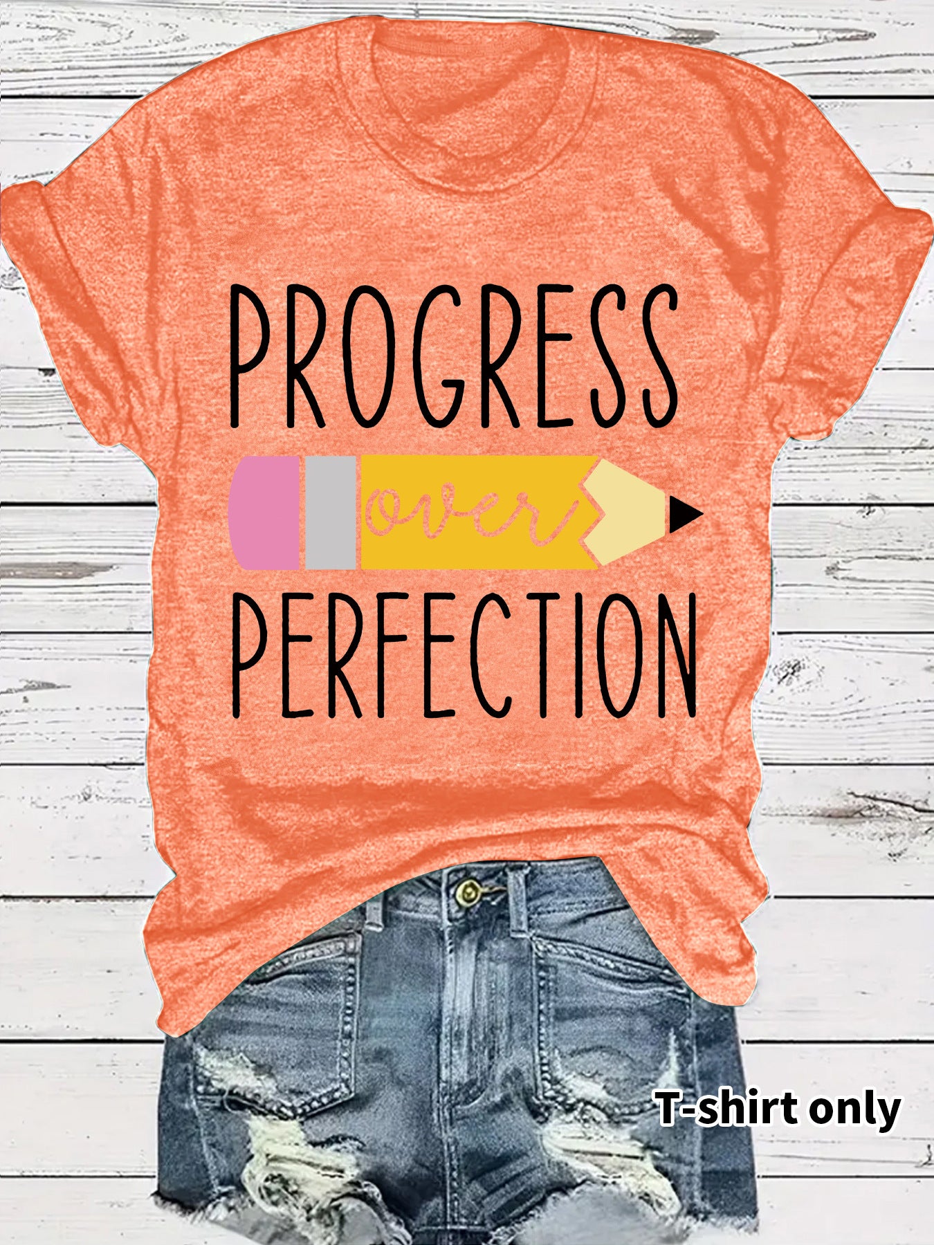 T-shirt short sleeved girl returns to school