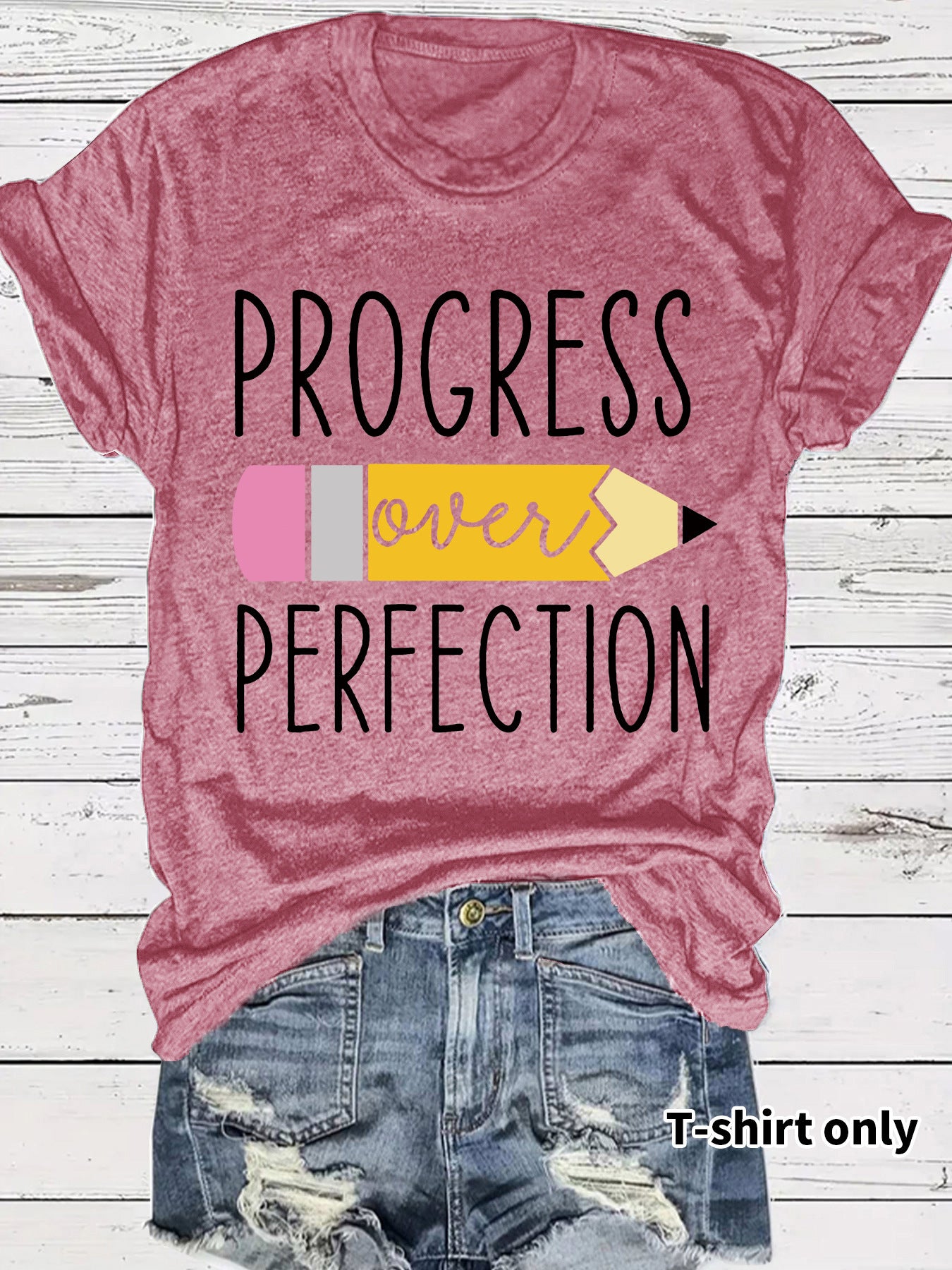 T-shirt short sleeved girl returns to school