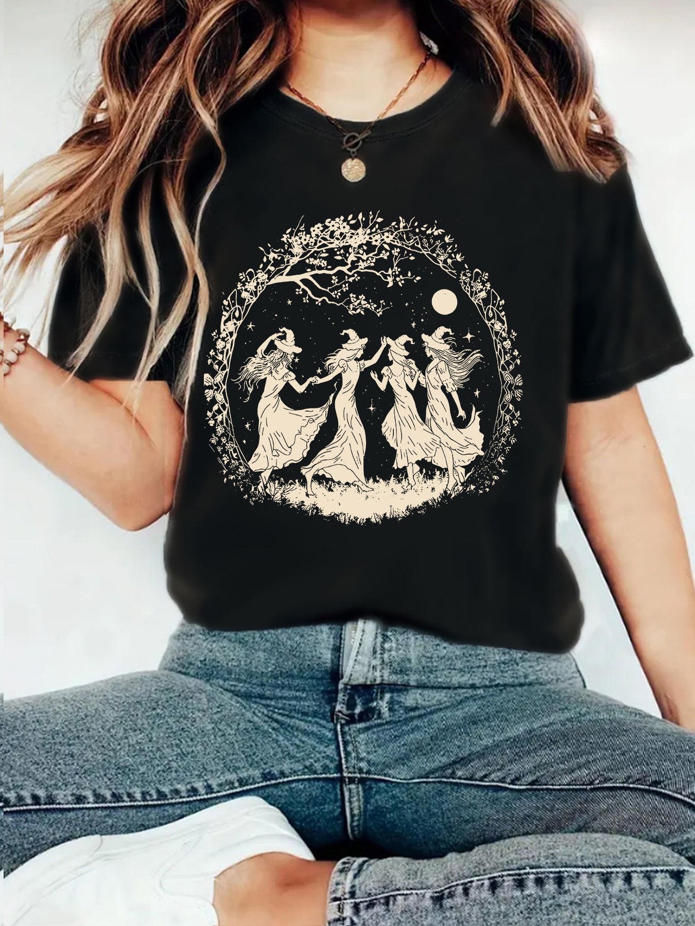 Short sleeved Halloween print