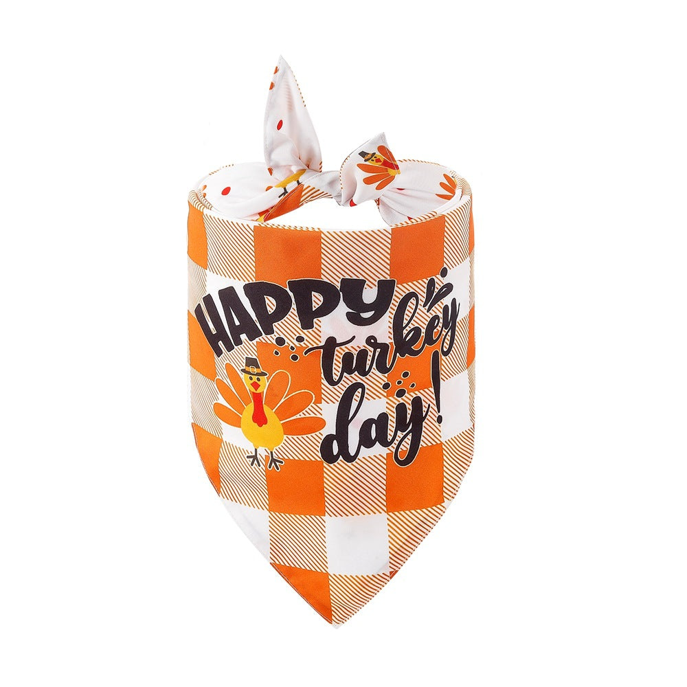 New Pet Scarf Dog Triangle Scarf Thanksgiving Pet Bandana
