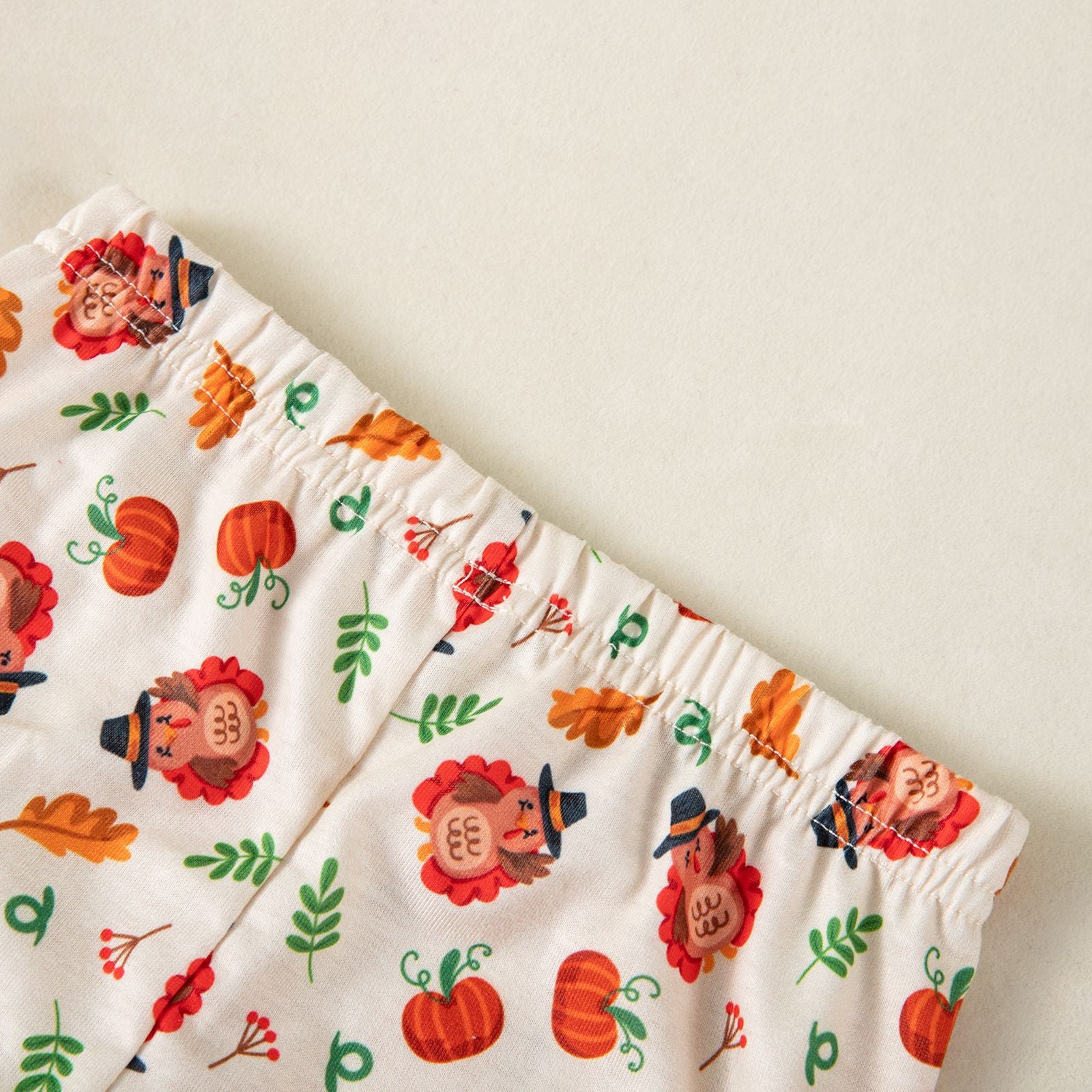 Thanksgiving Baby Girl Pants Set Long Sleeve Top and Long Pants 2-Piece Infant Party Outfit